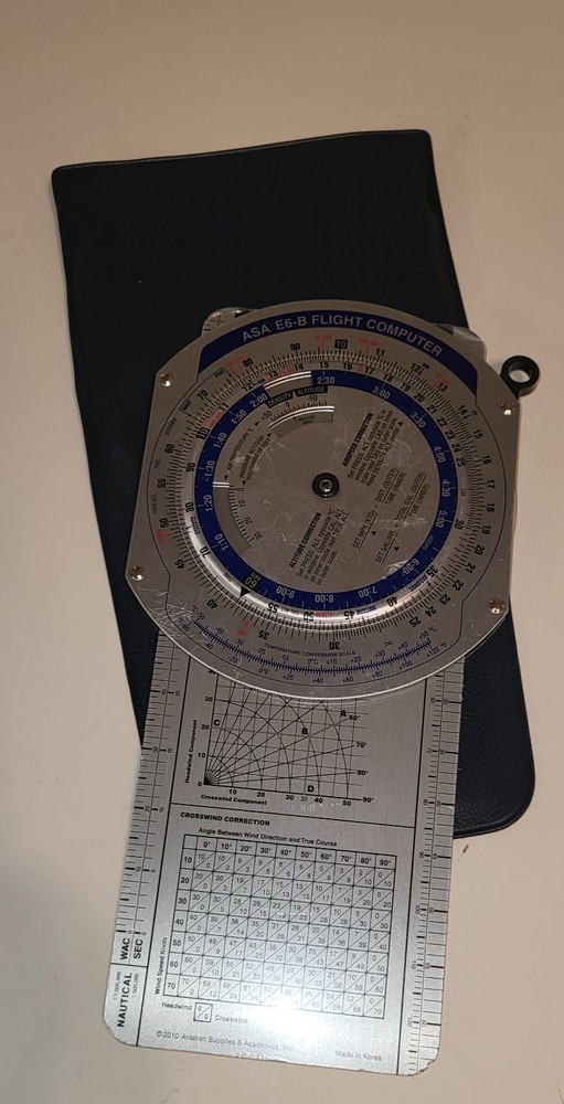 ASA E6-B Flight Computer Calculator With Case