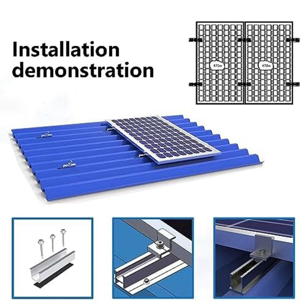 Solar Panel Mount Kit - Easy Installation For Flat Roofs & Yachts! High Quality