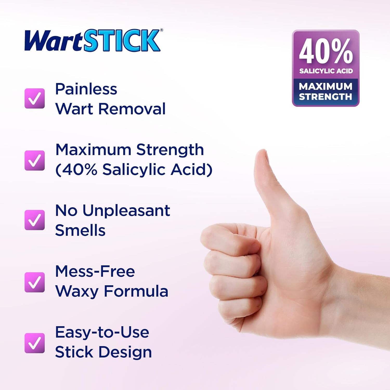 WartStick Maximum Strength Salicylic Acid Common and Plantar Wart Remover 0.2 Oz