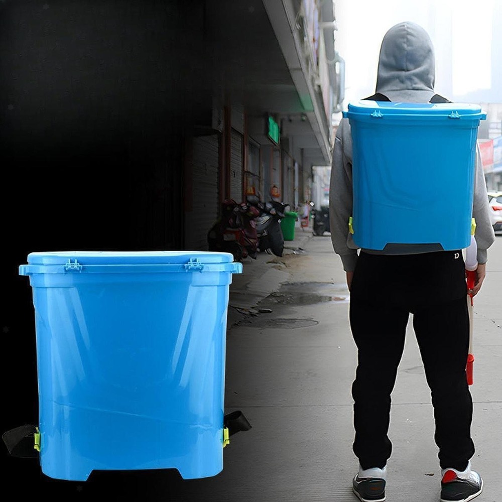 Manual Fertilizer Applicator with Backpack Bucket Multipurpose 25L Capacity