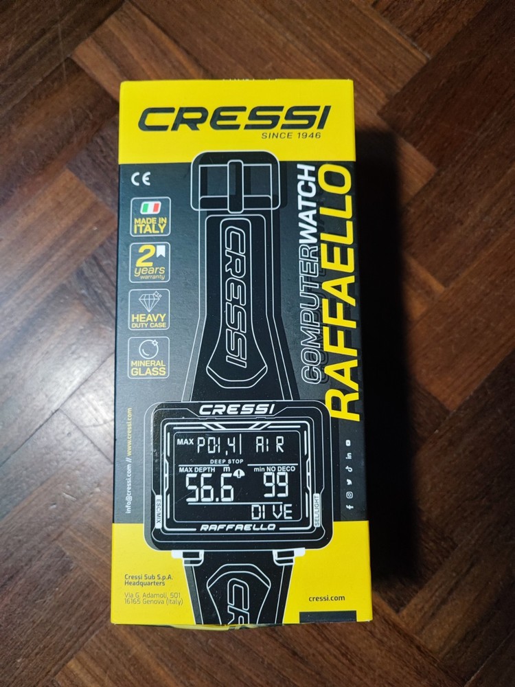 CRESSI Raphael - Unisex Diving Computer with Large Rectangular Screen...