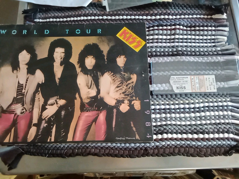 Kiss 💋 Ticket Stub History Lick It Up Tour 1-11-84, Nashville TN, Municipal Aud