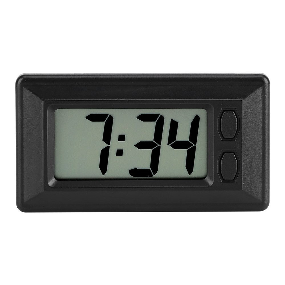 Ultra Thin Digital Clock, Self Adhesive LCD Digital Electronic Clock with Cal...