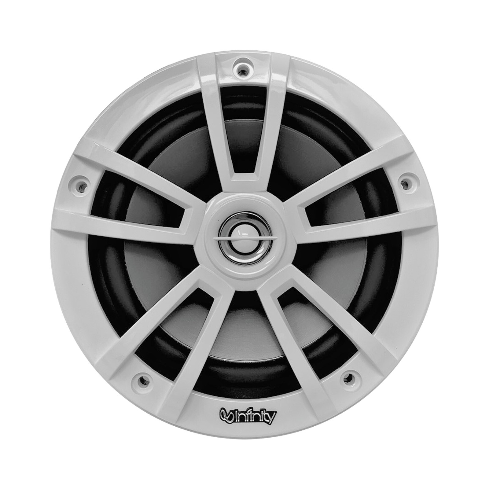 Infinity 6.5" 225 Watt max 2-Way Marine White Speakers (QTY 4) - Bulk Packaging