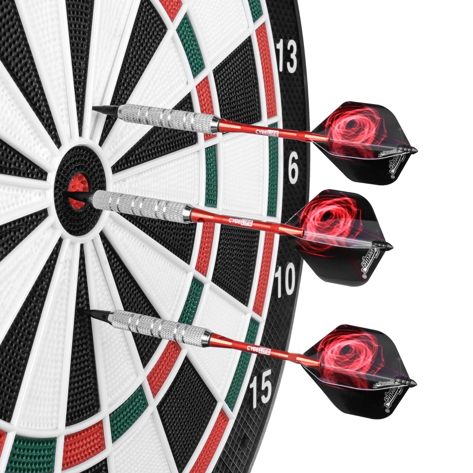 CyeeLife PRO 18g 12pcs Soft Tip Darts Set+12 Flights+100 Plastic Points+Tool