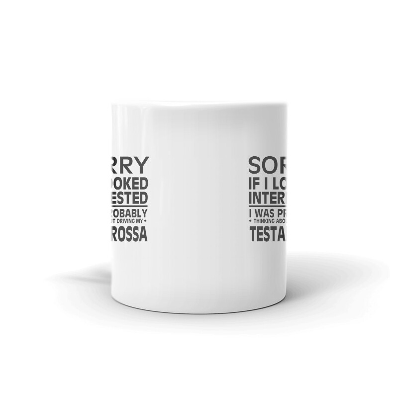 Thinking About Driving My Testarossa Tea Coffee Ceramic Mug Office Work Cup