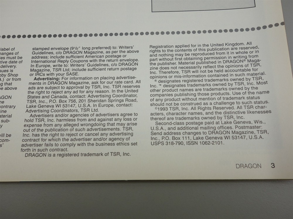 Dragon Magazine: Issue #201 (TSR)