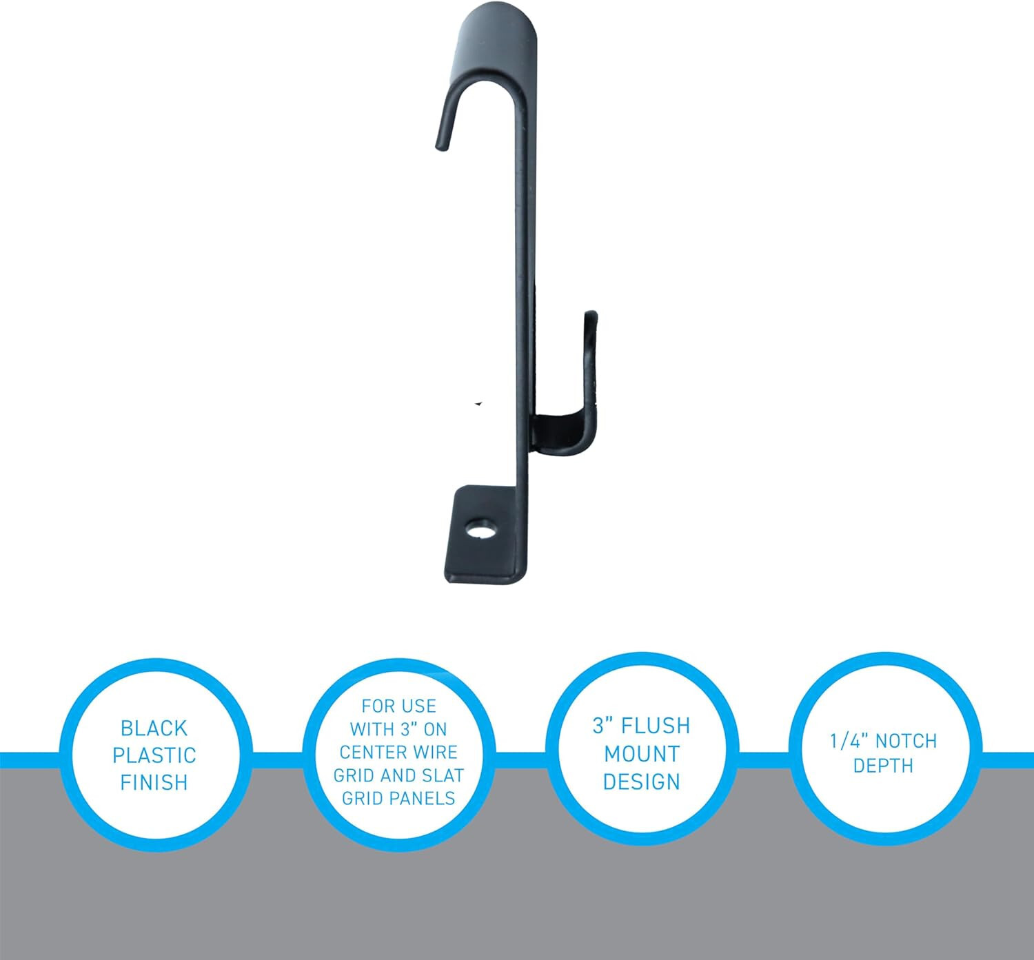 Gridwall Notch Utility Hooks Hook Wire Grid Black 25 Framed Prints Pictures