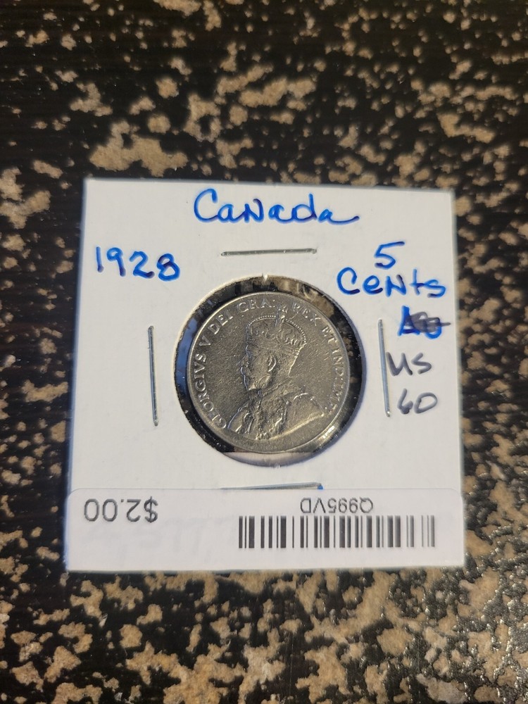 1928 Canada 5 Cents