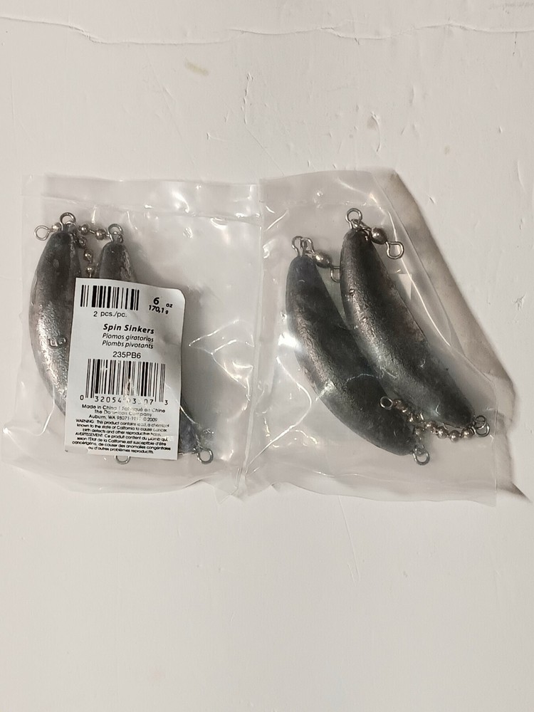 2 Packs Danielson Spin Sinkers 6  oz.