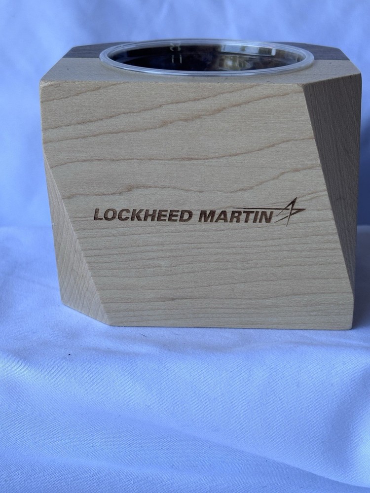 Lockheed Martin Abstract Wooden Planter