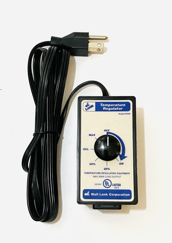 Wall Lenk Temperature Regulator 500 Watts Model LTR100