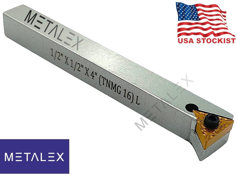 Indexable Tool Bit 1/2" Shank for Fly Cutter for Milling II Replaceable TNMG16