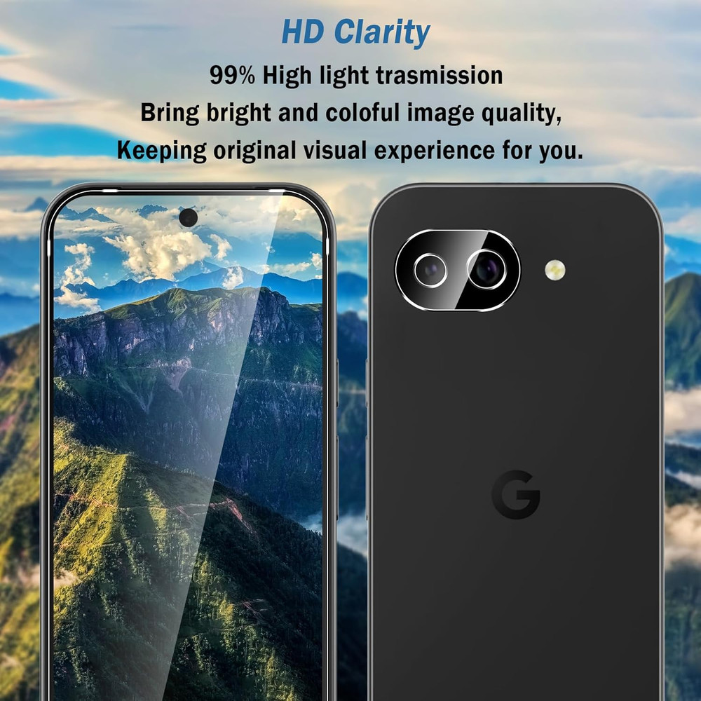 2+2 Pack for Google Pixel 10A (6.3 Inch) Screen Protector with Camera Lens Prote