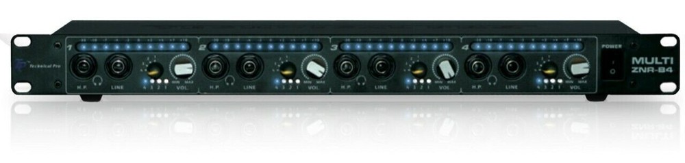 Technical Pro ZNR-S4 4-Room Multi  Source Zoner Headphone Amplifier