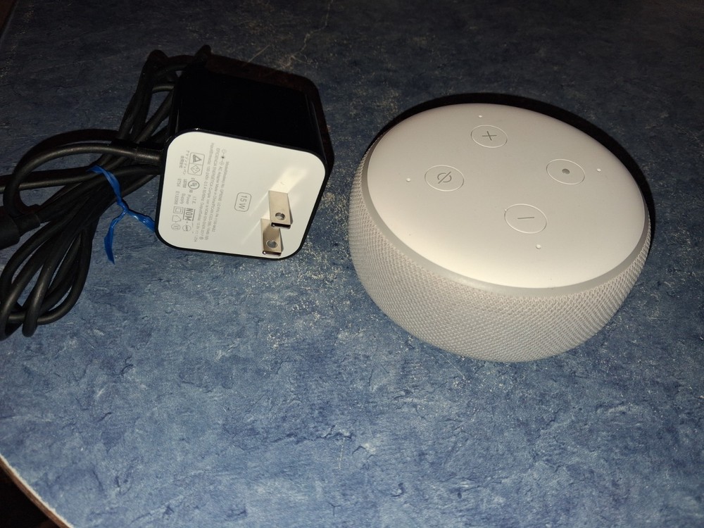 Amazon Echo Dot (3rd Gen) Smart Speaker in White Tested In Perfect Condition!