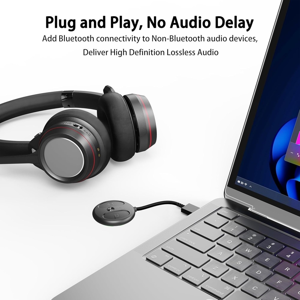 Bluetooth 5.4 Adapter for PCs, TVs & Consoles - High Quality Audio Sharing