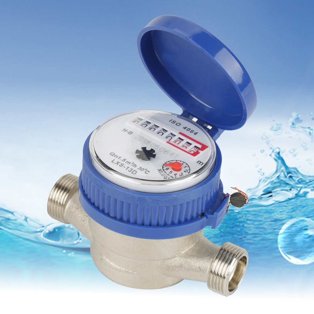 1/2 Inch Cold Water Meter With Protective Cover Stable Dependable Performance Fo