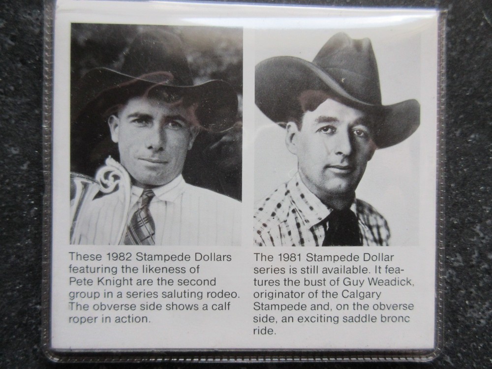 1983 Calgary Stampede Four Mint Mark Dollar Set