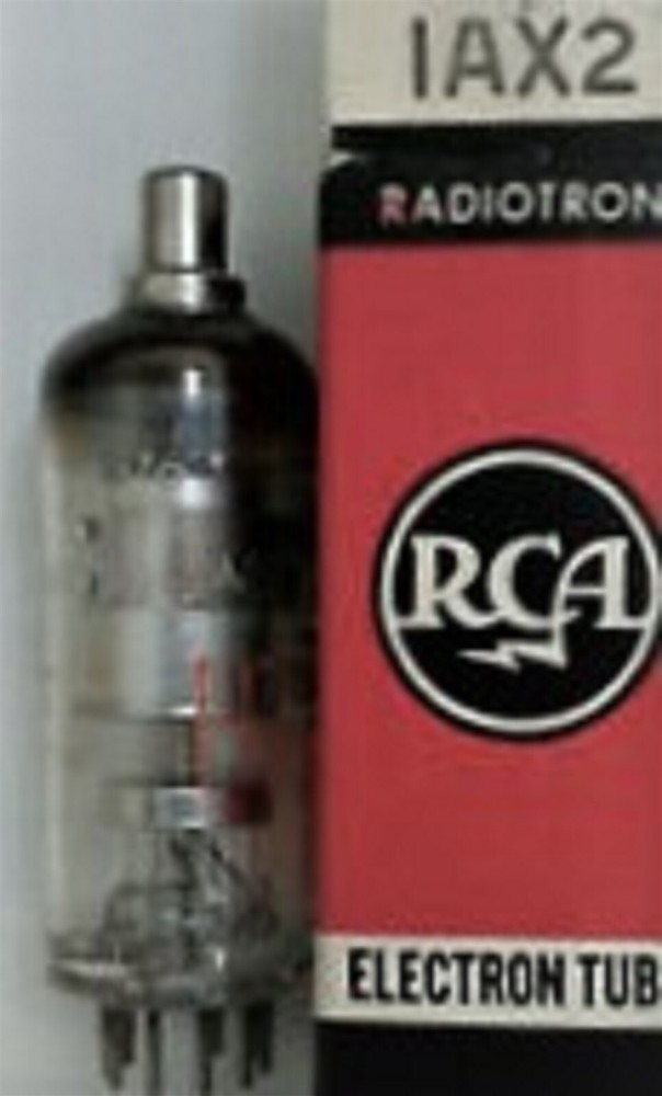 1AX2 TUBE RCA TESTED & BOXED VINTAGE COMMERCIAL SURPLUS