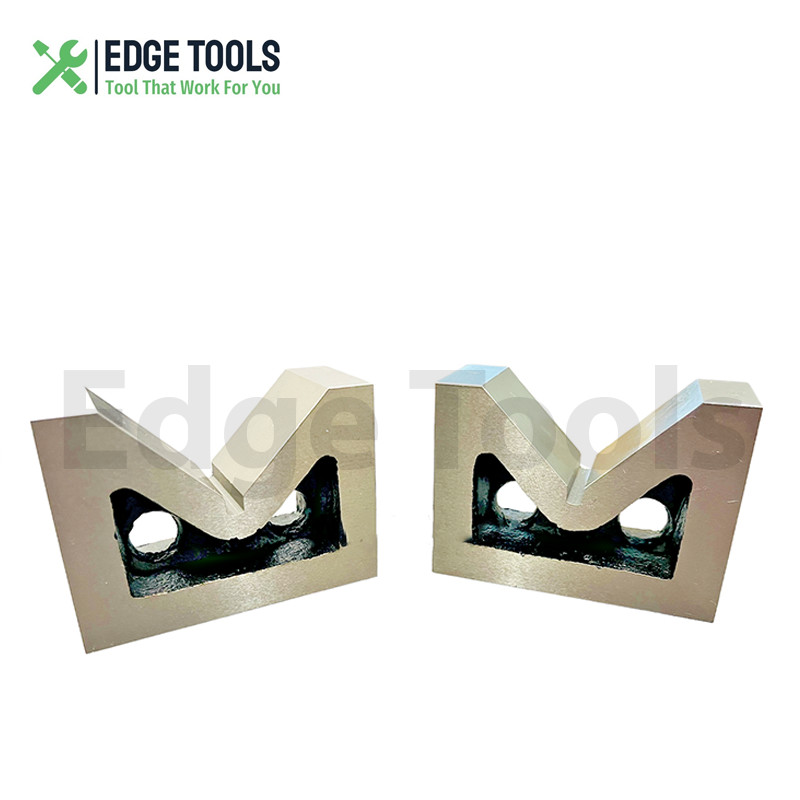 New Cast Iron Vee Block Set 2 Pcs 3" x 1-1/4" x 2-1/4" Without Clamp USA