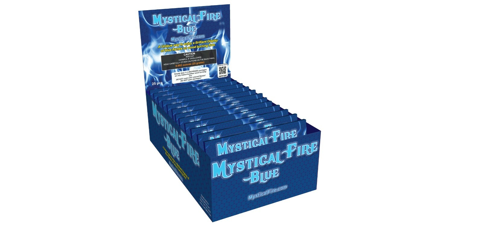 Mystical Fire Blue Campfire Fireplace Colorant Packets (25 Pack)