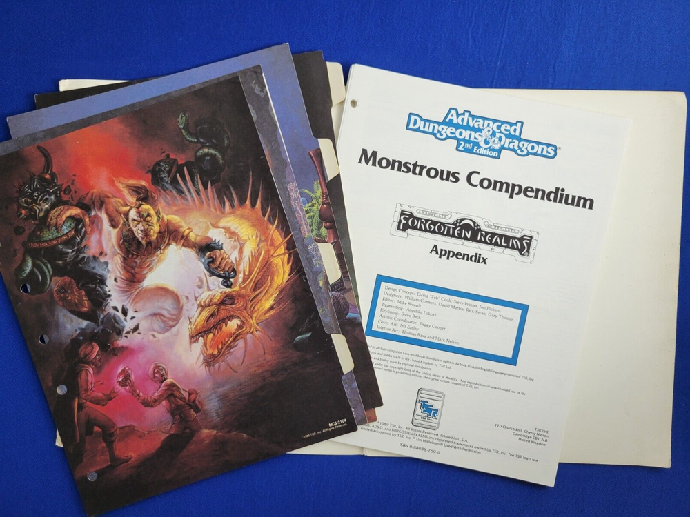 Monstrous Compendium Forgotten Realms Appendix - AD&D MC3 2104