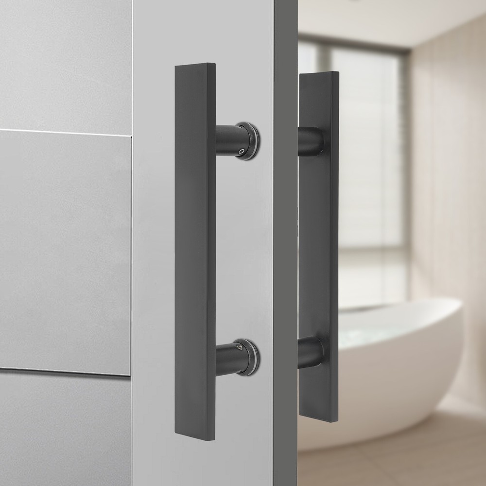 H Shape Door Pull Handle Double Sided Pull Push Sliding Barn Door Handles