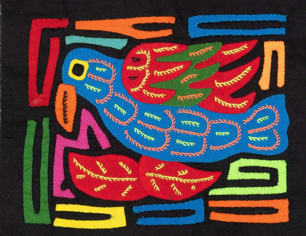 Multicolor Red And Blue Bird Molita