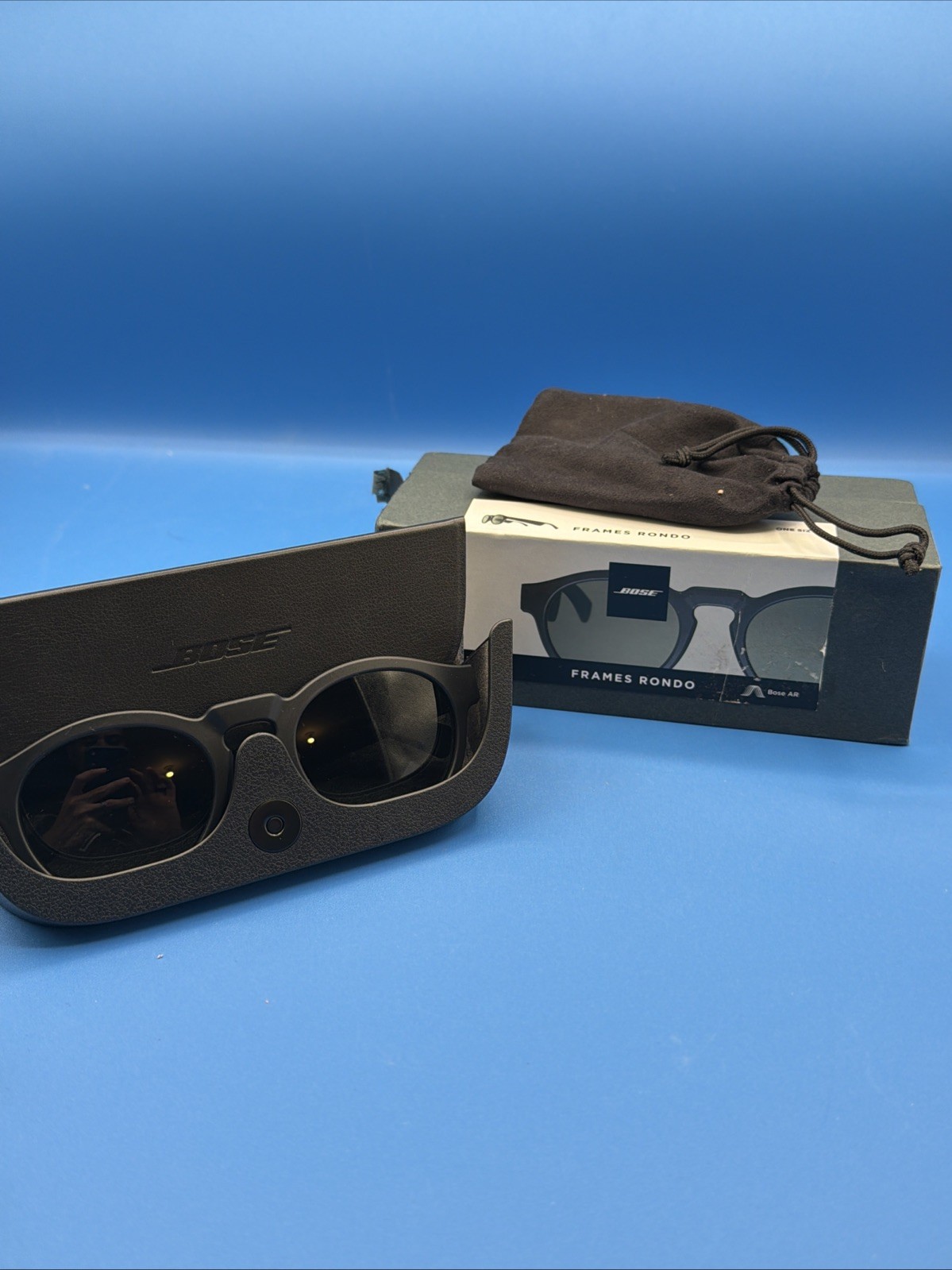 Bose Frames Rondo Smart Audio Sunglasses Black Bluetooth open box never used