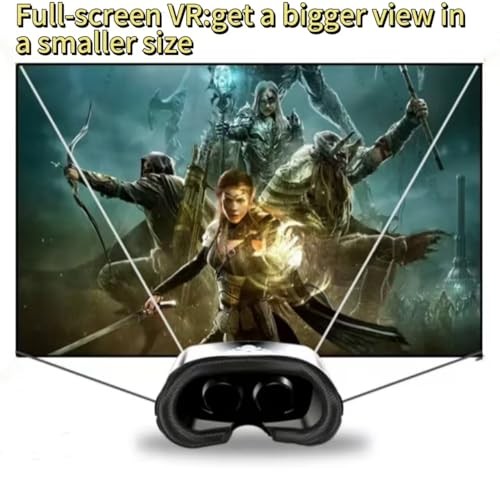 3D VR Headset Virtual Reality Glasses Headset with Controller with iPhone black