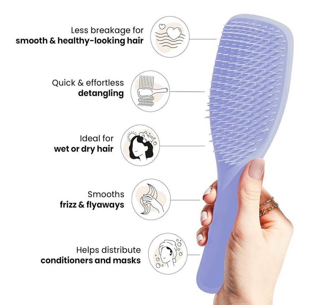 Purple Tangle Teezer Detangling Brush