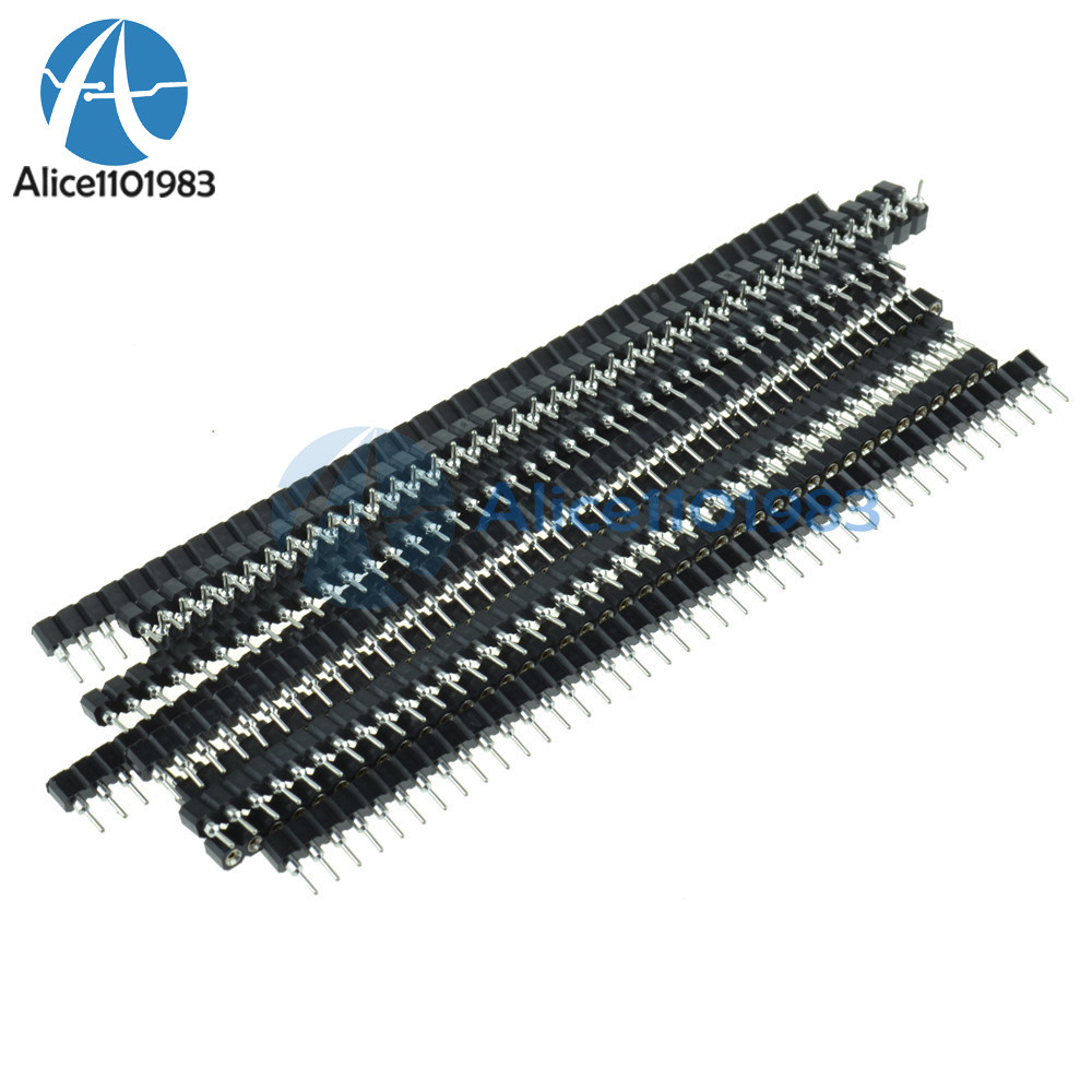 10PCS Strip Tin PCB Female IC Breakable 40pin Single Row Round Header Socket
