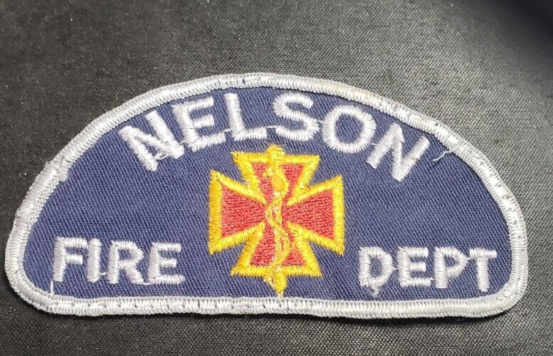 Nelson Fire Department Defunct Patch Sewing Crafts vintage