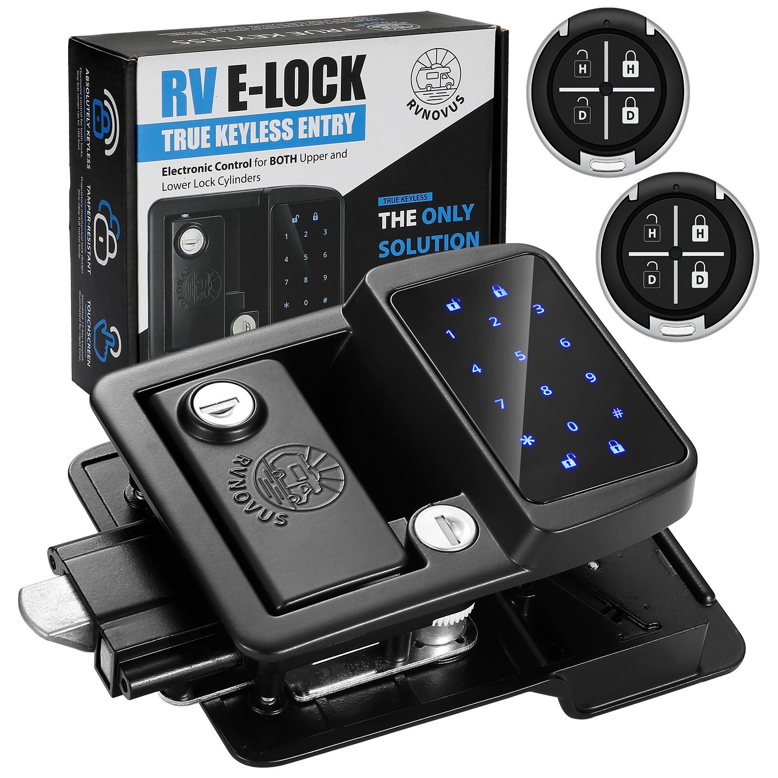 RV Keyless Entry Door Lock Camper Trailer Lock for RV Caravan Travel Trailers