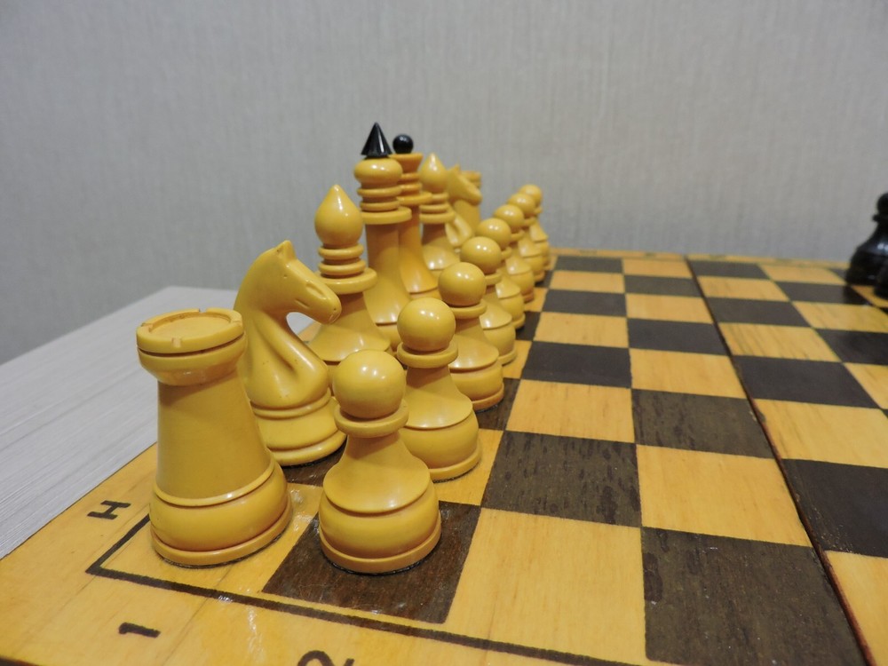 Rare Bakelite Vintage Chess Set Soviet USSR