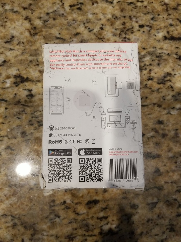 SwitchBot Hub Mini Smart Remote IR Blaster Link Switch Bot *OPEN-BOX/NEW*