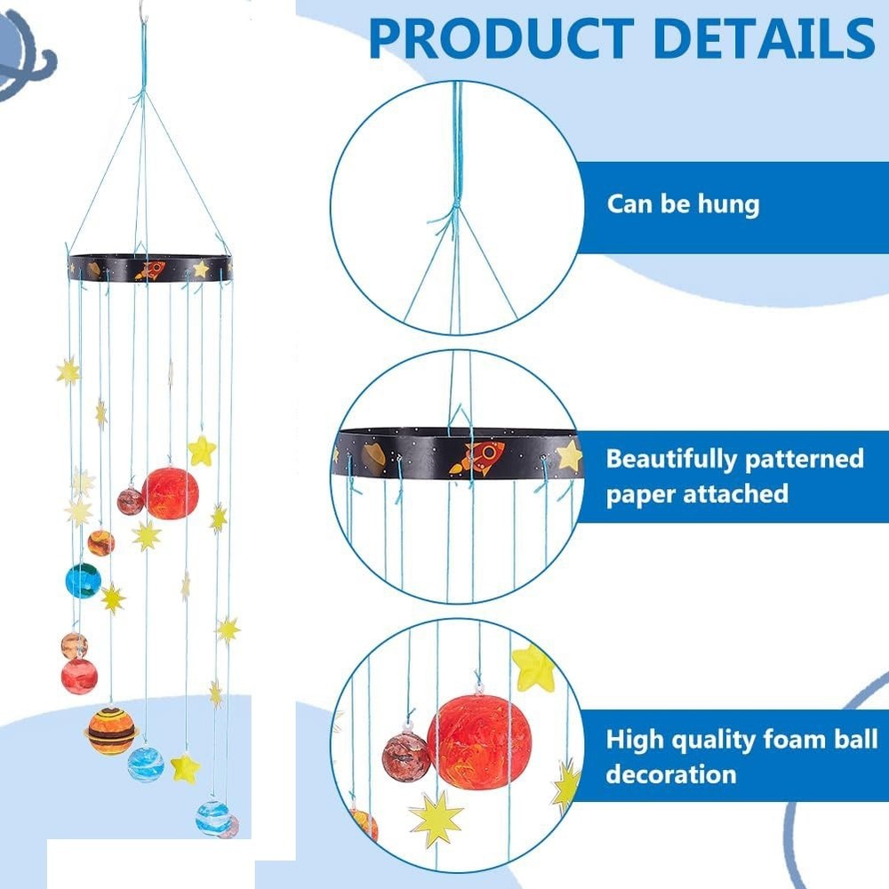 3D Solar System Model Foam Kit Complete DIY Hanging Solar Project Kit for7936
