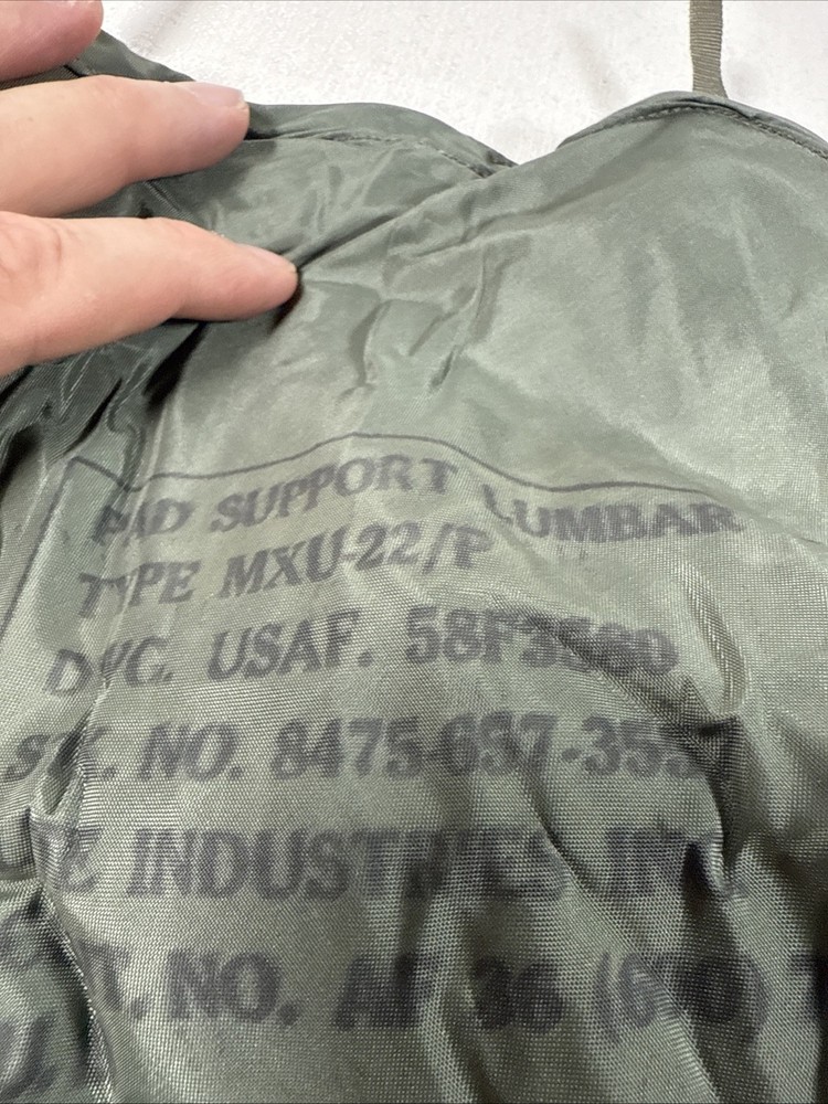 USAF Inflatable Lumbar Support Pad - Type MXU-22/P