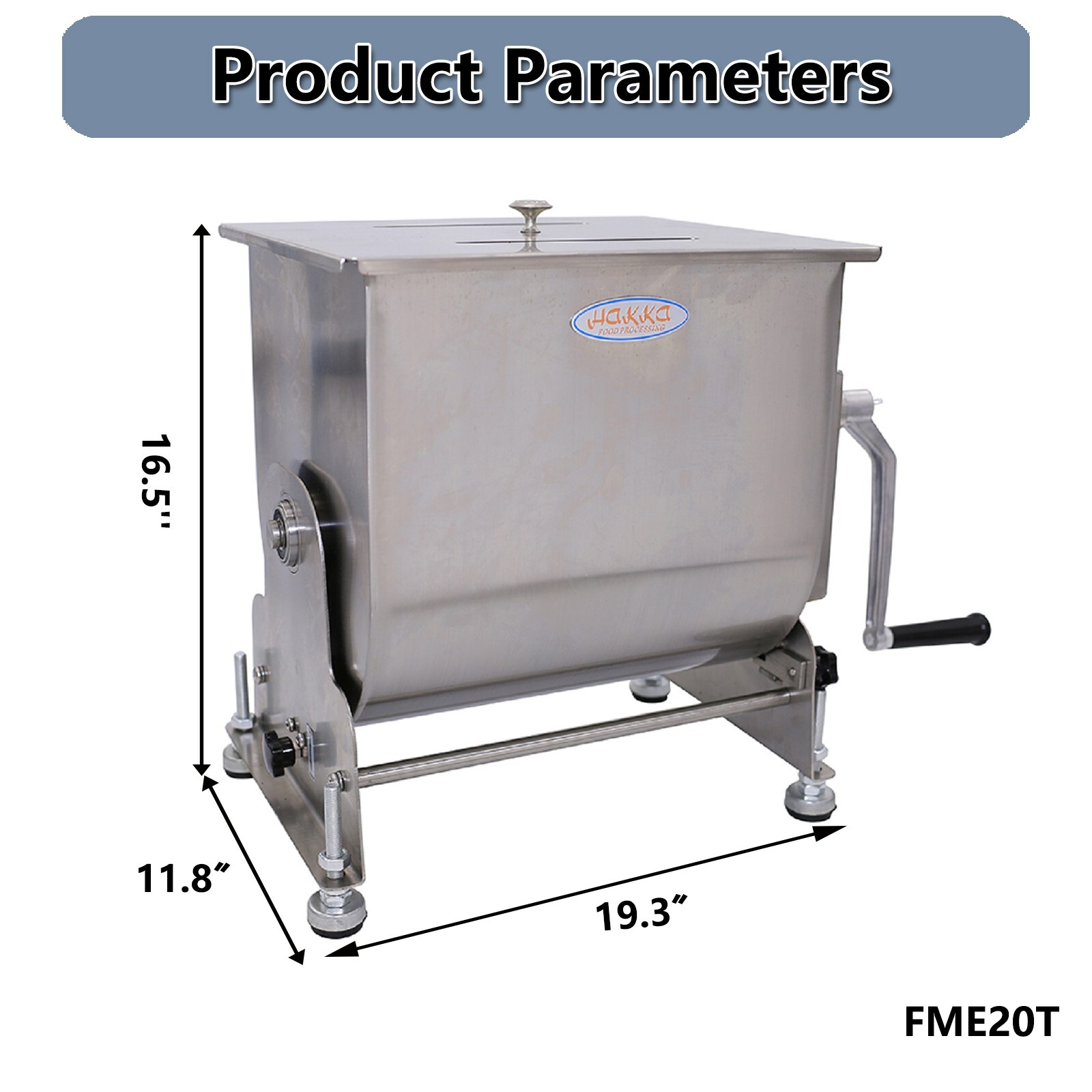 Clivia Electric Tilt Tank Meat Mixer 30lbs 15L Meat Sausage Mixing Machine