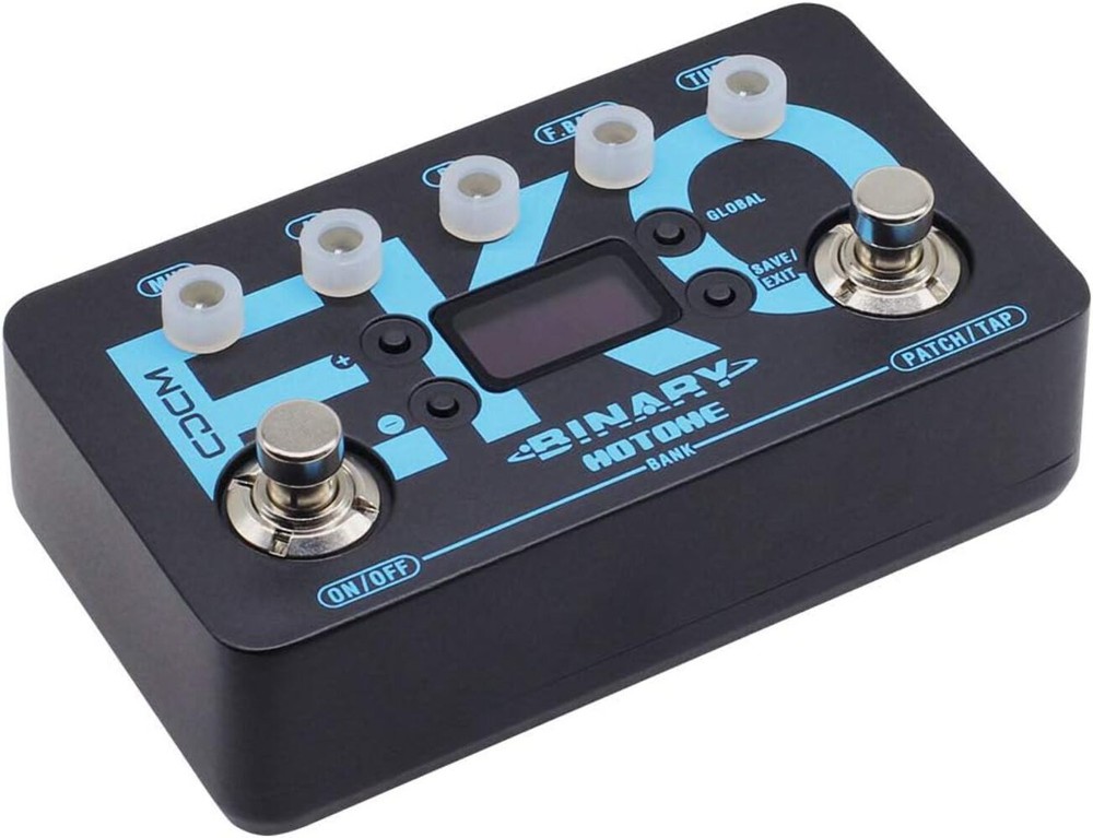 Hotone Binary Eko Multi-Mode Tap Tempo Digital Delay Echo Guitar Bass Effects Pe