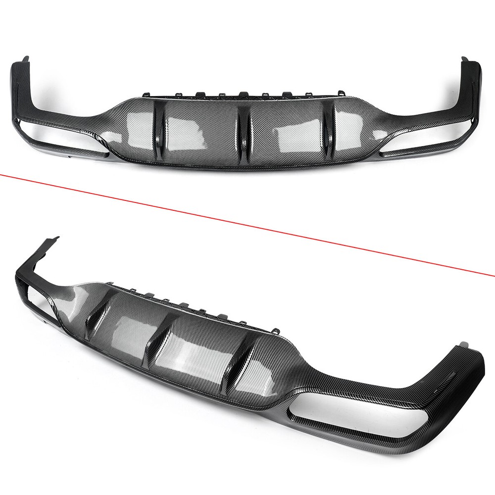 E53 Style Rear Diffuser Lip w/ Exhaust Tips For Benz W213 E300 E43 E53 2016-2020