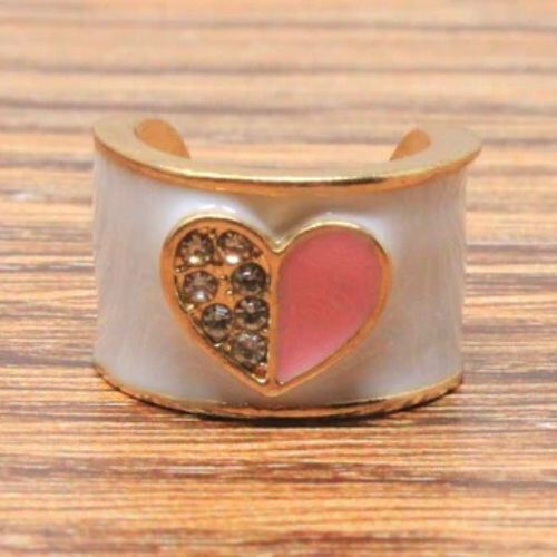 CharMED Stackable Personalize Stethoscope Bling Charm | Mi Amor Diamond Heart