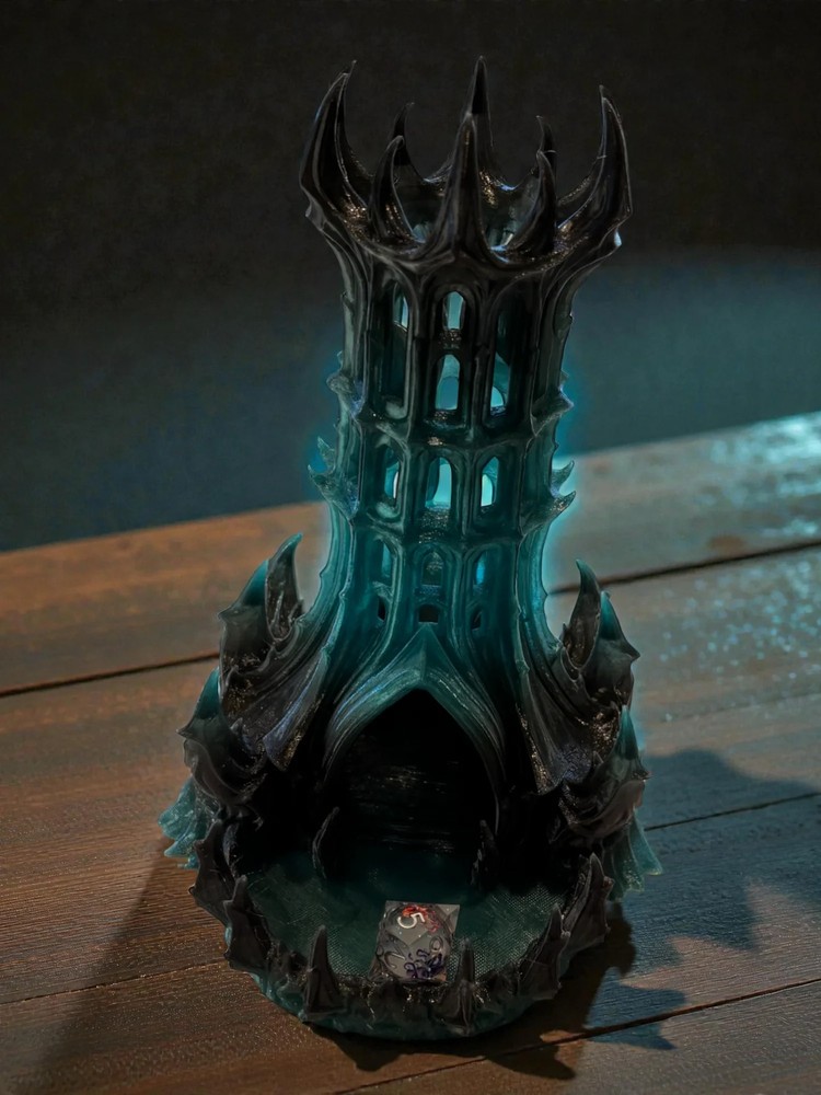 Obsidian Citadel Dice Tower – Dark Fantasy RPG Dice Tower