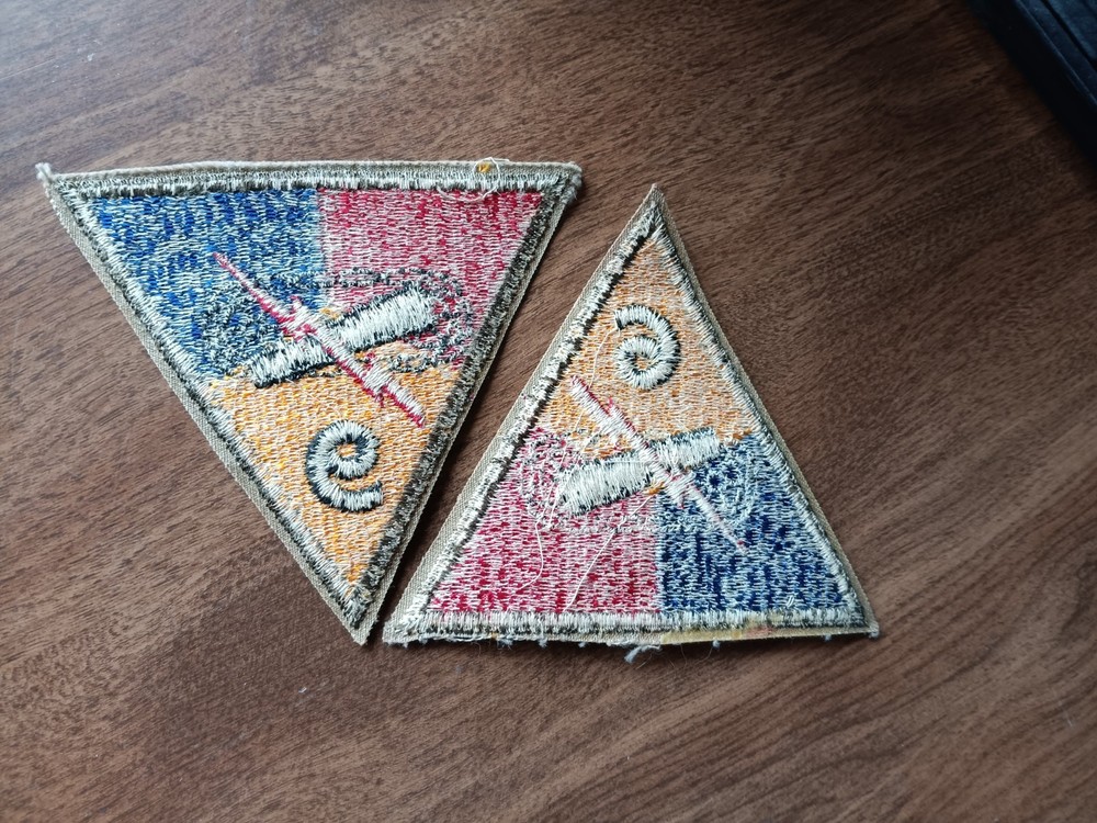 WW2 era 6th Amoured Division Patches