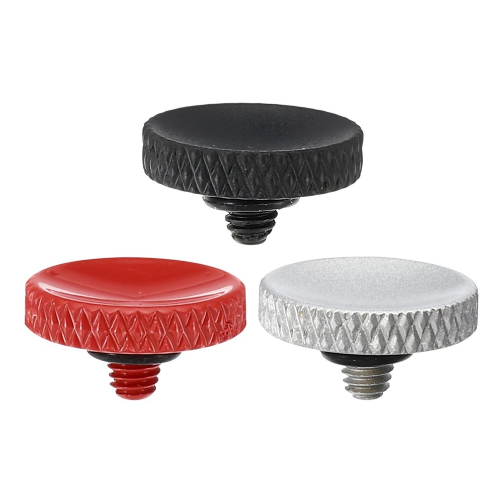 3x Red Silver Matte Black Shutter Button CAMERA Pure Copper Soft Release Button