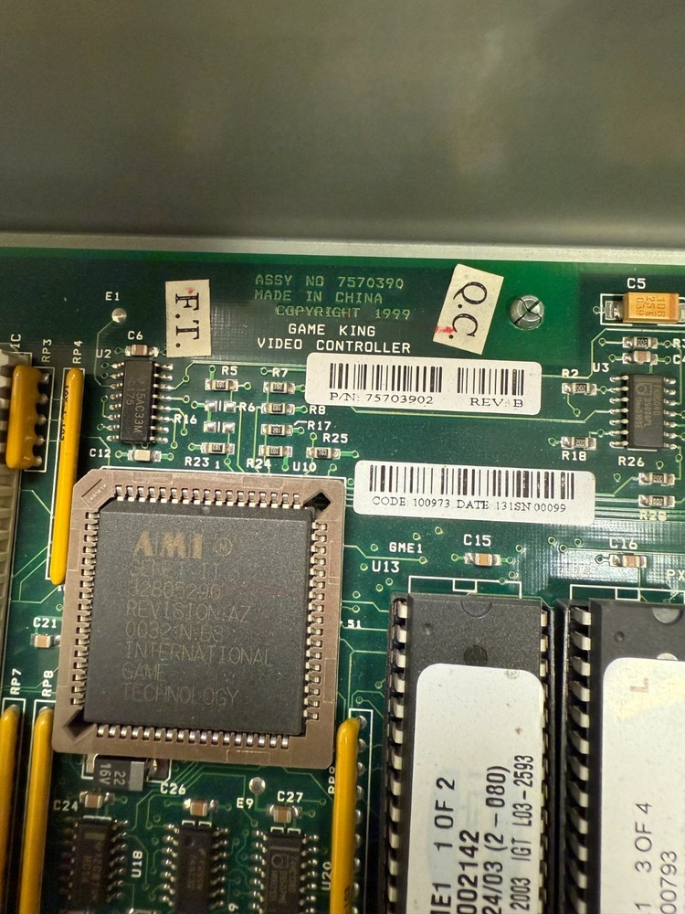 IGT CPU MPU 3902 Game king board/ I-Game UNTESTED READ