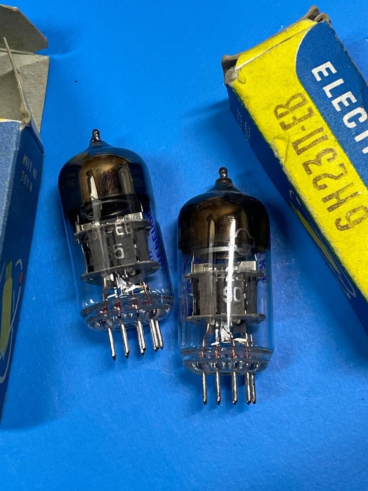2 pcs 6N23P-EV (6922, E88CC, E7106, ECC868) DOUBLE TRIODE / SILVER GRID / NEW /