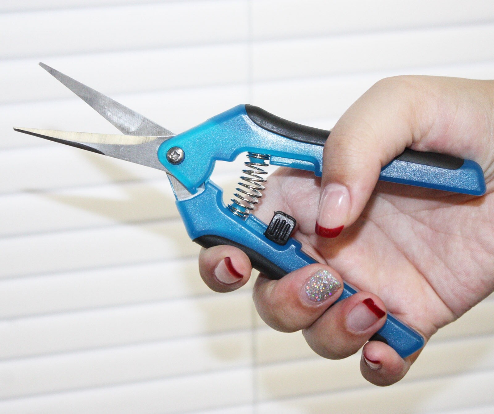 Lot 12 Curved Blade Trimming Scissor Hydroponic Leaf Bud Harvest Trim Shear