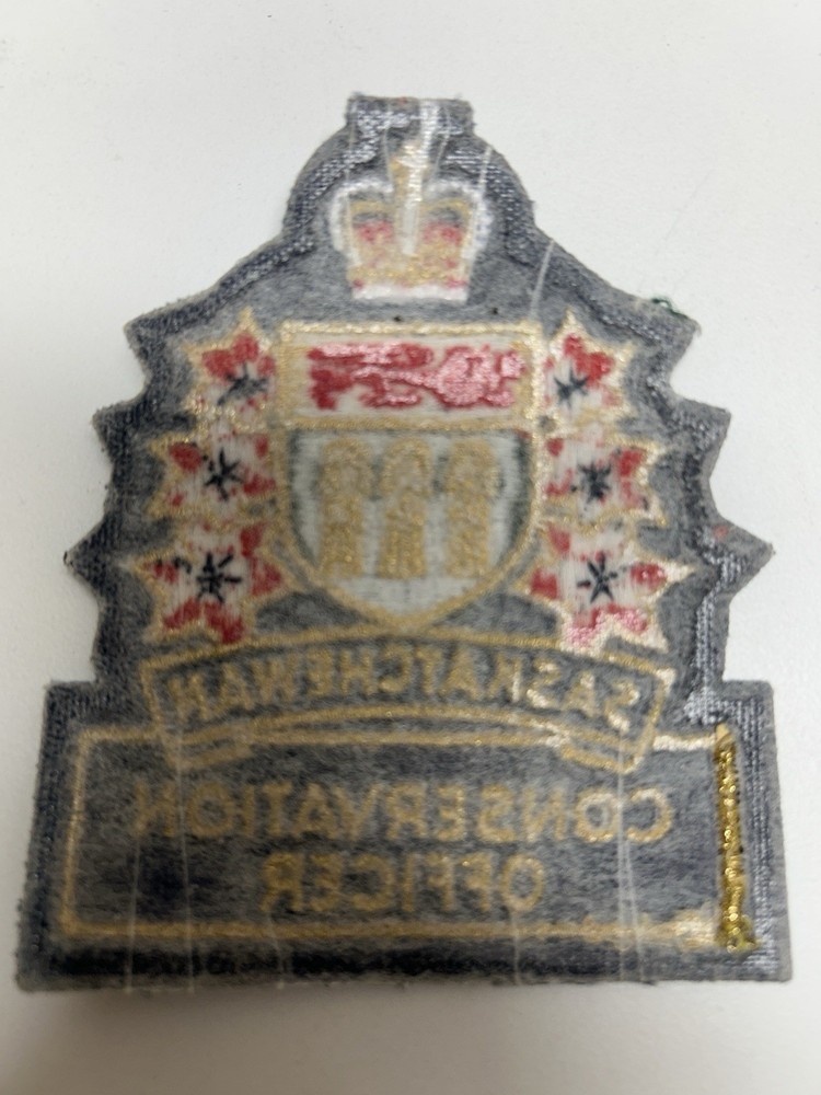 Obsolete Vintage Saskatchewan Conservation Officer Renewable Patch
